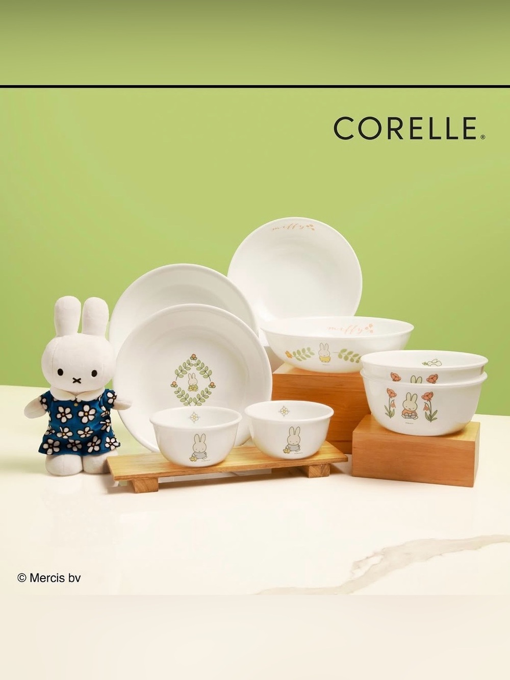 Miffy x Corelle Dinnerware Set 325ml bowls